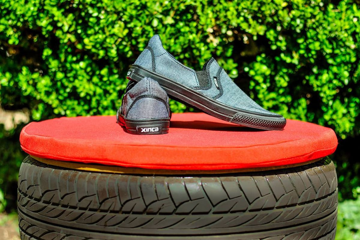 Xinca, las zapatillas mendocinas realizadas con neumáticos