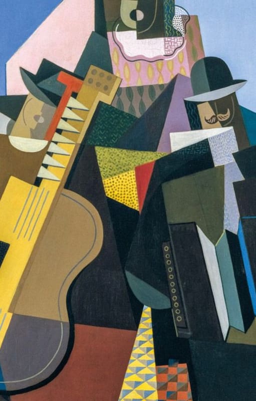 Detalle de La canción del pueblo (1927), donada por Eduardo Costantini al Malba