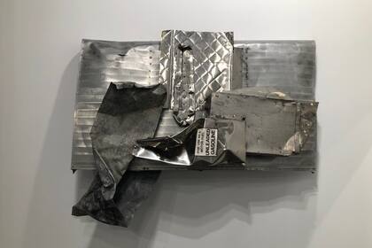 Obra de Robert Rauschenberg, valuada en 1.1 millón de euros, en la galería Thaddaeus Ropac