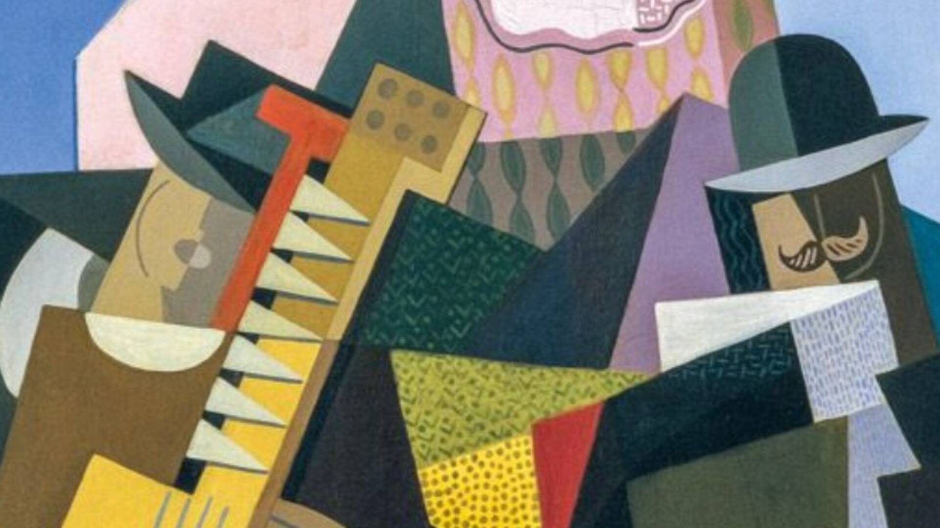 Detalle de La canción del pueblo (1927), donada por Eduardo Costantini al Malba