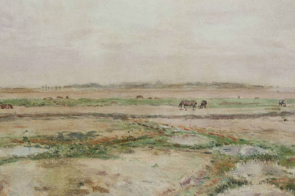 Le lever de la bonne (El despertar de la criada, detalle), pintada por Eduardo Sívori en 1887. Obra perteneciente a la Colección del Museo Nacional de Bellas Artes, donde se exhibe actualmente