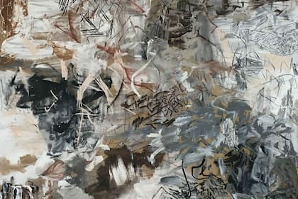 Paisaje, de Eduardo Stupía (detalle), una de las obras que se rematarán el jueves