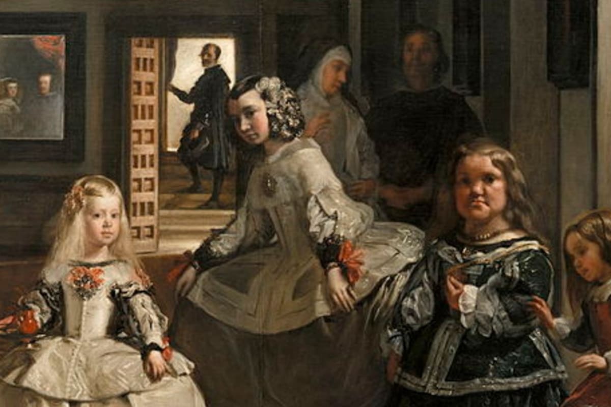 Detalle de Las Meninas, obra maestra de Diego Velázquez (1656)