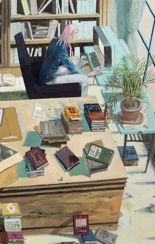Detalle de la obra "Retrato del artista como un joven escritor"