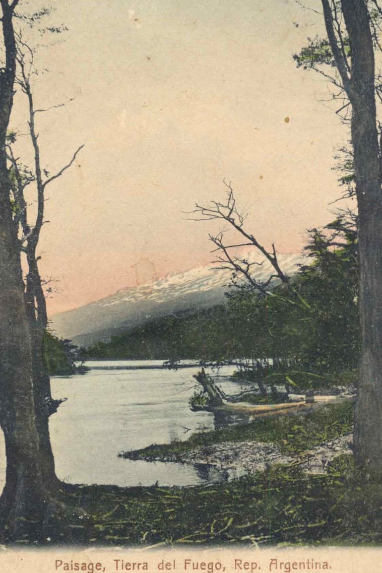 Tarjeta postal de Tierra del Fuego, Argentina.