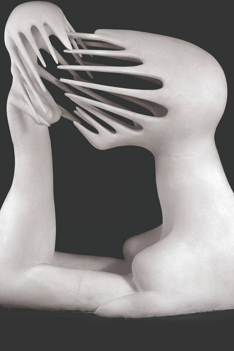 Detalle de "Lo imposible", escultura de 1945 que pertenece a la colección del Malba
