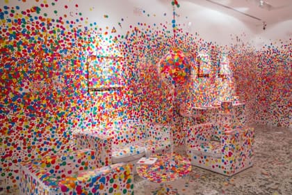 La sala intervenida por el público en el Malba