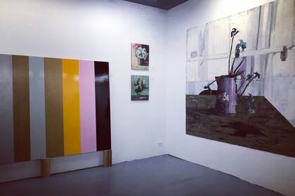 El stand de la galería argentina Smart, con obras de Natalia Cacchiarelli y Hernán Salamanco