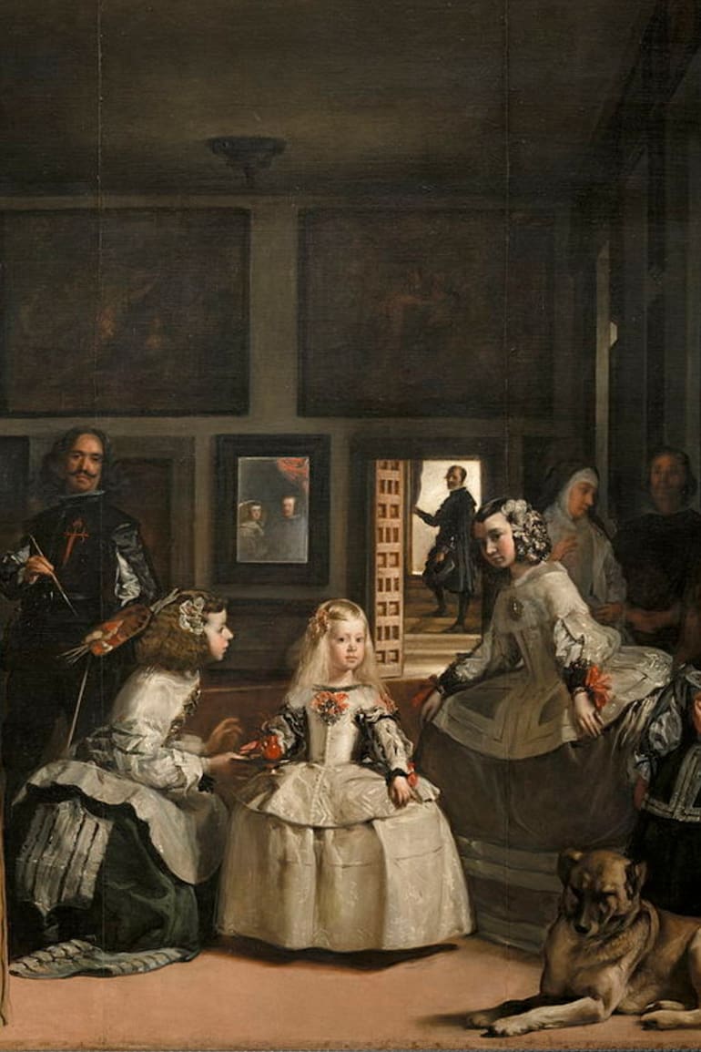 Detalle de Las Meninas, obra maestra de Diego Velázquez (1656)