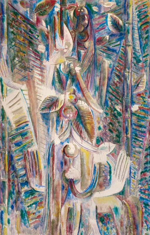Detalle de Omi Obini, obra que podría marcar un récord
