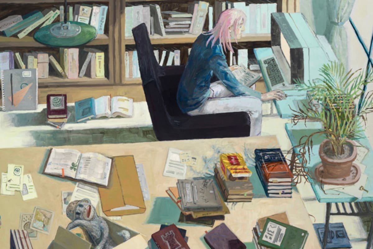 Detalle de la obra "Retrato del artista como un joven escritor"