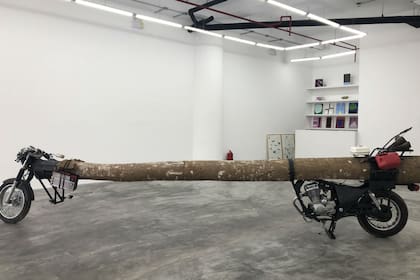 Obra de Adrián Balseca en la galería Ginsberg+Tzu, en el barrio San Isidro