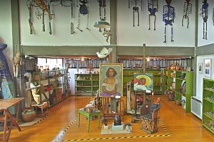 Vista del taller de Diego Rivera, en México, desde la plataforma de Google