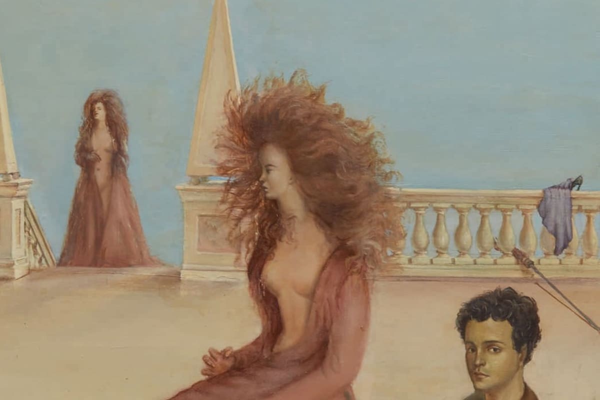 Figuras en una terraza (detalle, 1938), alcanzó el récord de 980.000 dólares