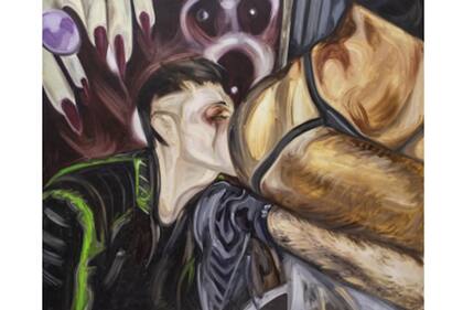 "Antro cuir", mención el jurado para la pintura "hot" de Carrie Bencardino