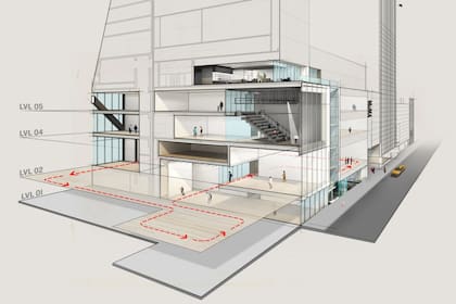 Plano de la ampliación del edificio