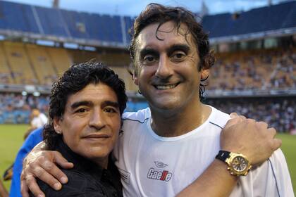 Y en la Bombonera también: "Me pone muy feliz que Diego esté acá, porque disfruta siendo técnico, sintiéndose útil y activo"