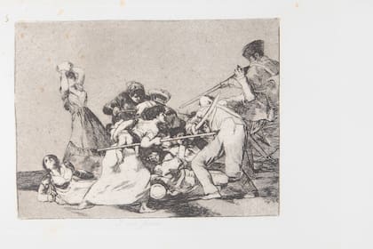 Y son fieras (1892), de la serie Los desastres de la guerra