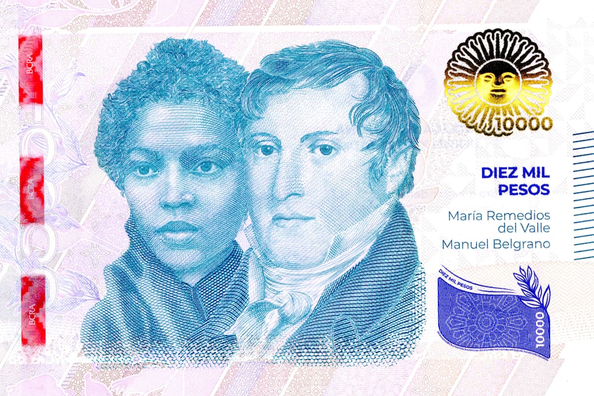 Ya se puso circulación un nuevo billete de $10.000 de curso legal