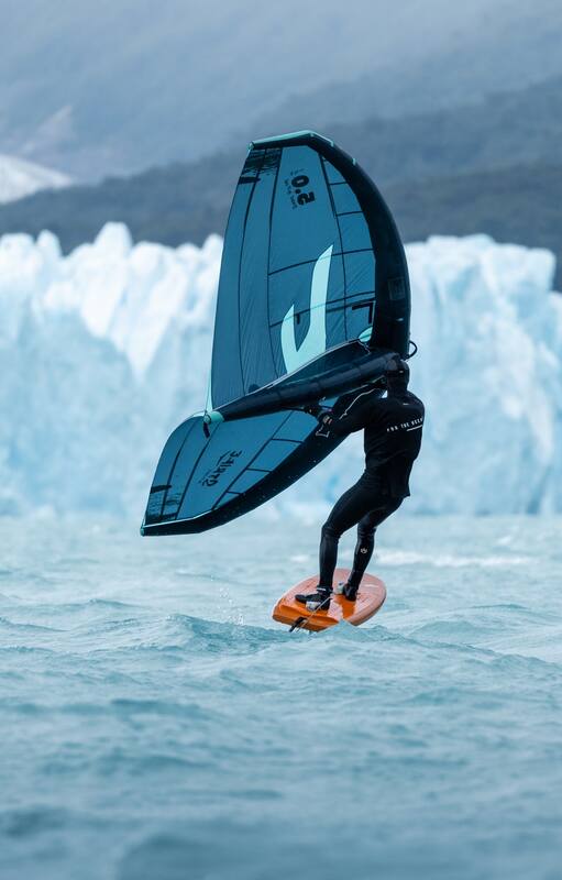Yago Lange en el glaciar Perito Moreno