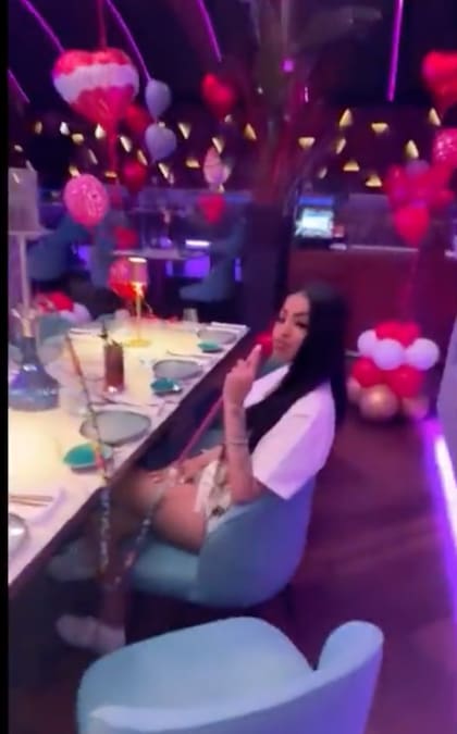 Yailin celebró sus 20 años con una fiesta privada con Anuel