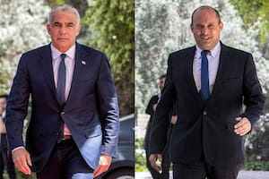 Yair Lapid y Naftali Bennett se reunieron en mayo de 2021