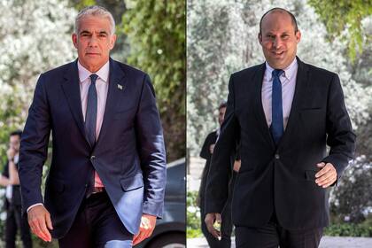Yair Lapid y Naftali Bennett se reunieron en mayo de 2021