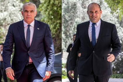 Yair Lapid y Naftali Bennett se reunieron en mayo de 2021