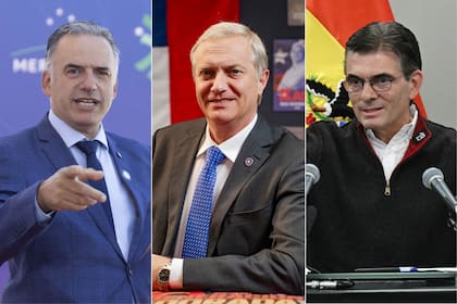 Yamandu Orsi; José Antonio Kast y Rodrigo Paz
