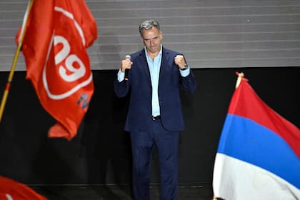 Yamandú Orsi, tras su discurso ante los militantes del FA