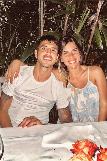 Yamila Gaetano con Exequiel Palacios