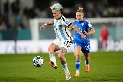 Yamila Rodríguez ingresó en los últimos 15 minutos del partido frente a Italia, en el debut de la Argentina en el Mundial