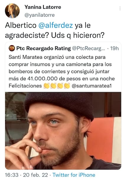 Yanina Latorre se dirigió hacia Alberto Fernández