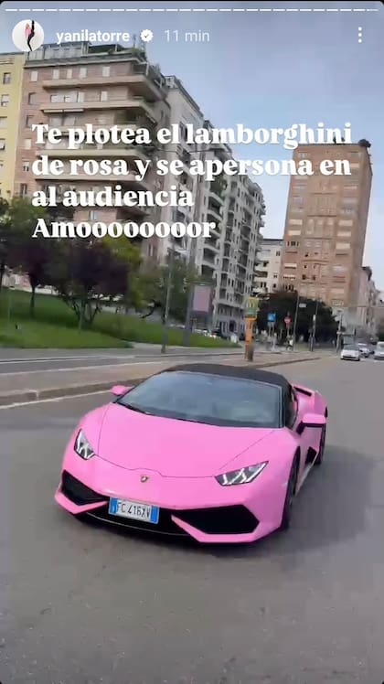 Yanina Latorre subió a sus historias de Instagram la llegada de Wanda al divorcio