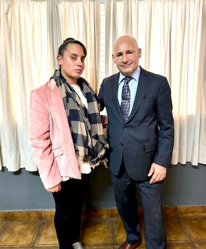 Yanina Marotte y el abogado Fernando Soto