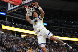 Yaxel Lendeborg anota 31 y los Warriors logran 1er triunfo al vencer 134-114 a los Nuggets