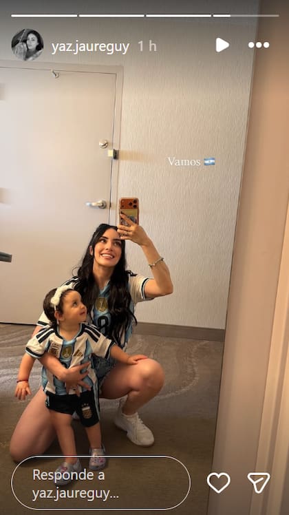 Yazmín Jaureguy posó junto a su hija Gemma