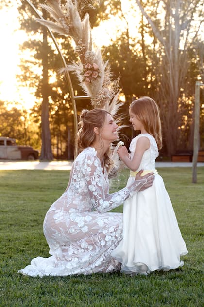 Yésica con Isabella.