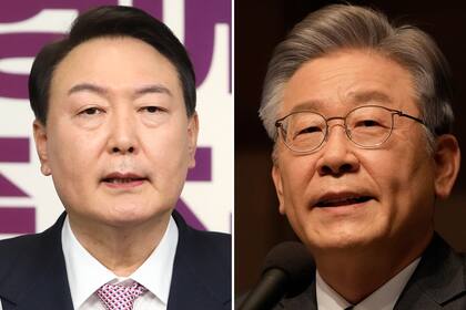 Yoon Suk-yeol y Lee Jae-myung; el mundo; Cores del Sur; surcorea; presidencia; candidatos