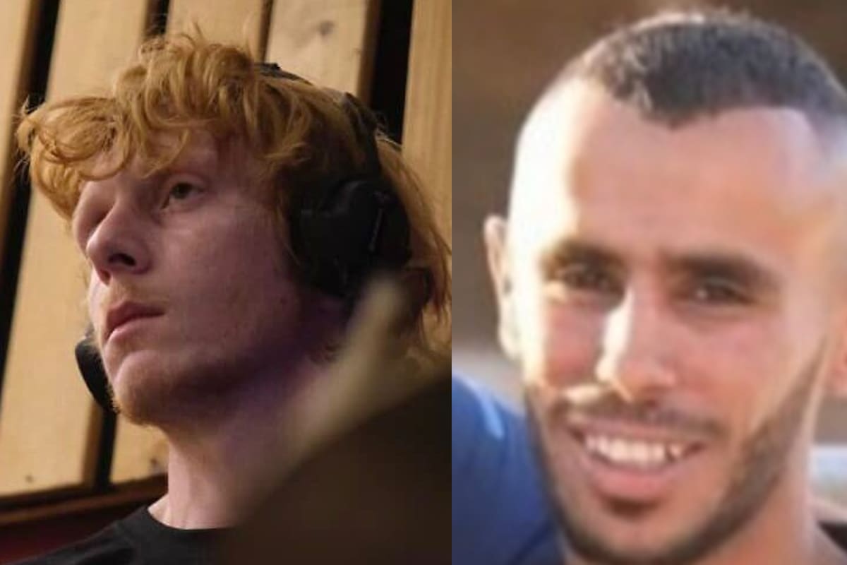 Yotam Haim (I) y Samar Talalka, dos de los tres rehenes israelíes que el Ejército mató por error