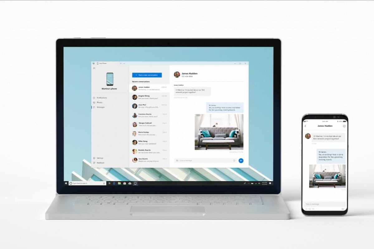 Your Phone es una aplicación disponible para Windows 10 que permite transferir de forma sencilla las fotos almacenadas en el teléfono