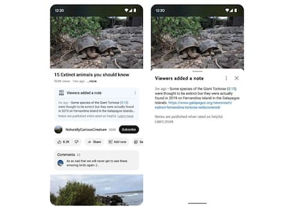 YouTube ha incorporado en pruebas una herramienta similar a las notas de las comunidad de X, que permite a los contribuyentes añadir información adicional a un vídeo a modo de contexto