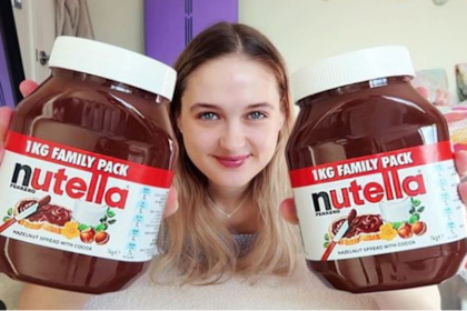 Youtuber genera revuelo por acceder a un desafío gastronómico basado en comer un kilo de Nutella en tiempo récord