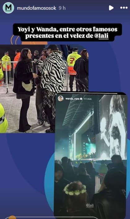 Yoyi Francella se sumó a la extensa lista de presentes en el show de Lali