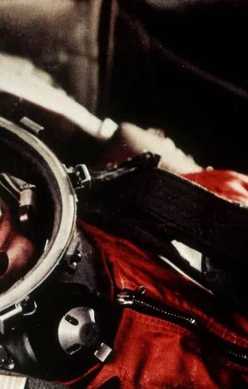 Yuri Gagarin, el ruso que fue el primer hombre en realizar un vuelo espacial el 12 de abril de 1961.Sovfoto (Getty Images)