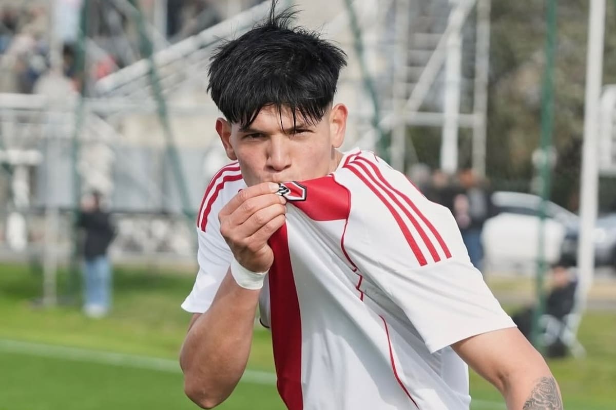 Yutiel Susano, el juvenil de River que será el único lateral derecho para el partido de copa
