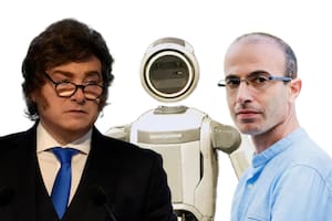 Cómo surgió la polémica entre Milei, Yuval Harari y Microsoft por las empresas gestionadas por IA