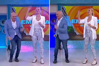 Yuyito González bailando junto a José Luis Espert. Foto: captura