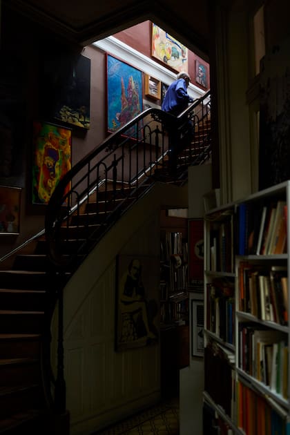 Yuyo Noé en su atelier de Buenos Aires
