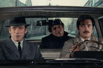Yves Montand, Gian María Volonté y Alain Delon en El círculo rojo